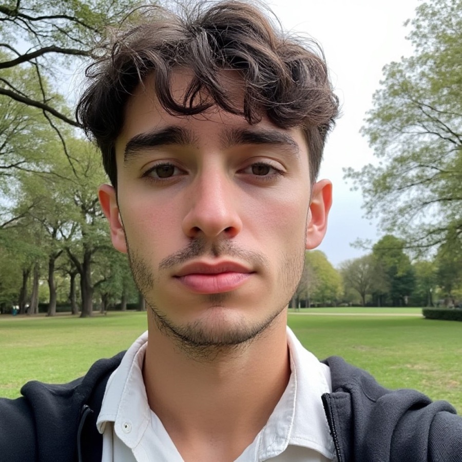 A Match profile with the photo visible.